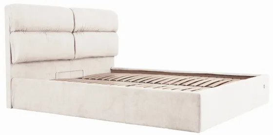 Кровать Oxford VIP 120 х 200 см Мисти Milk С дополнительной металлической цельносварной рамой Бежевый Киев