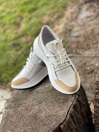 M.KRAFT Кросівки жіночі M.KRAFT 199 білий/сірий (весна-осінь, шкіра+замша натуральна) (4397) ли Коломыя