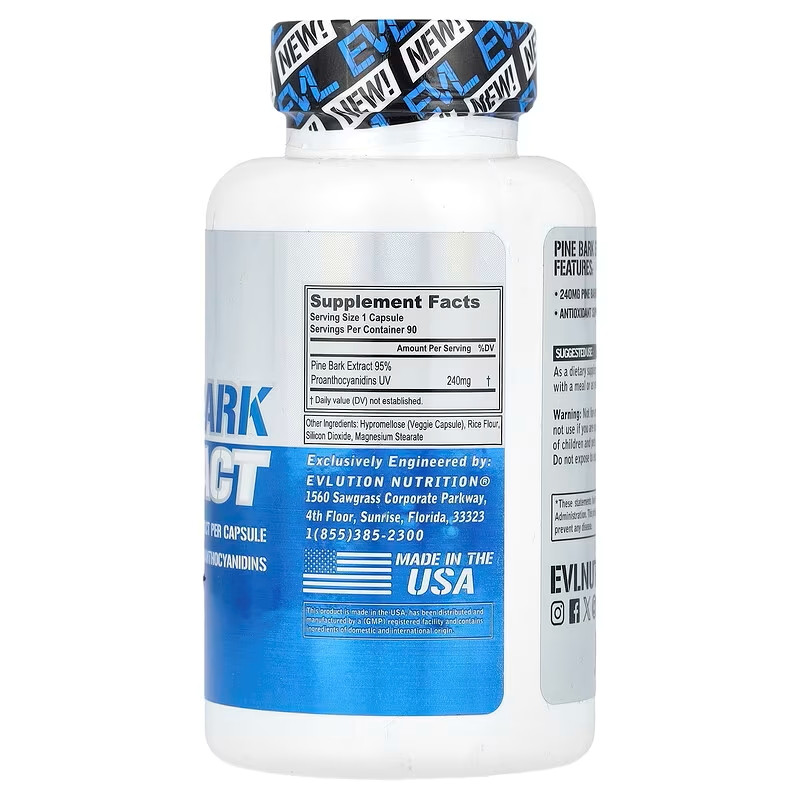Екстракт соснової кори EVLution Nutrition Pine Bark Extract 90 капсул Луцьк - фото 2