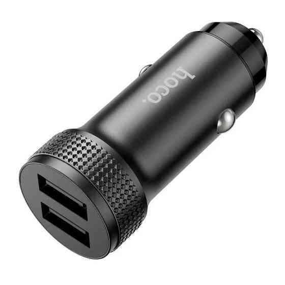 Автомобільний зарядний пристрій HOCO Z49 Level dual port car charger, колір чорний 6931474795601 Одеса