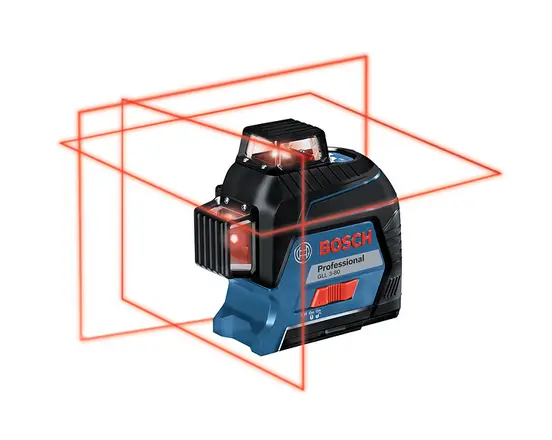 Профессиональный линейный лазерный нивелир Bosch Professional GLL 3-80 в кейсе с мишенью и чехлом Киев - изображение 2