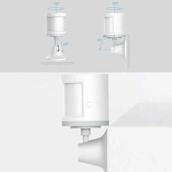 Кронштейн поворотный для крепления датчика движения Xiaomi Holder (Белый) Николаев