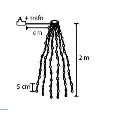 Гирлянда Luca Lighting Конус 2м 480 LED теплый белый (8720362027089) Винница