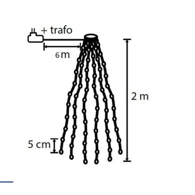 Гірлянда Luca Lighting Конус 2м 480 LED теплий білий (8720362027089) Вінниця - фото 5