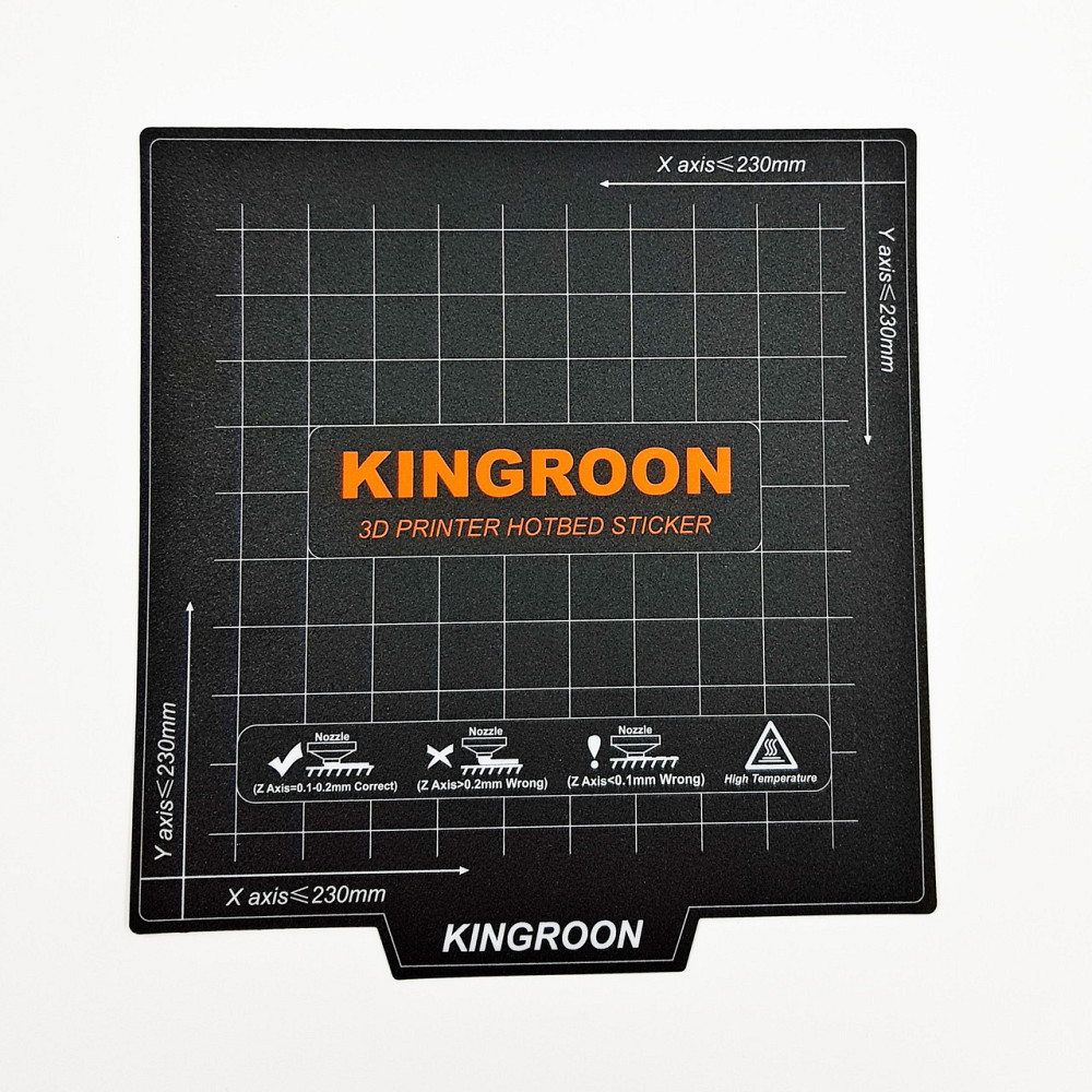 Еластичне адгезійне покриття Kingroon для столика 3d принтера із магнітною основою 235*235 мм Київ - фото 3