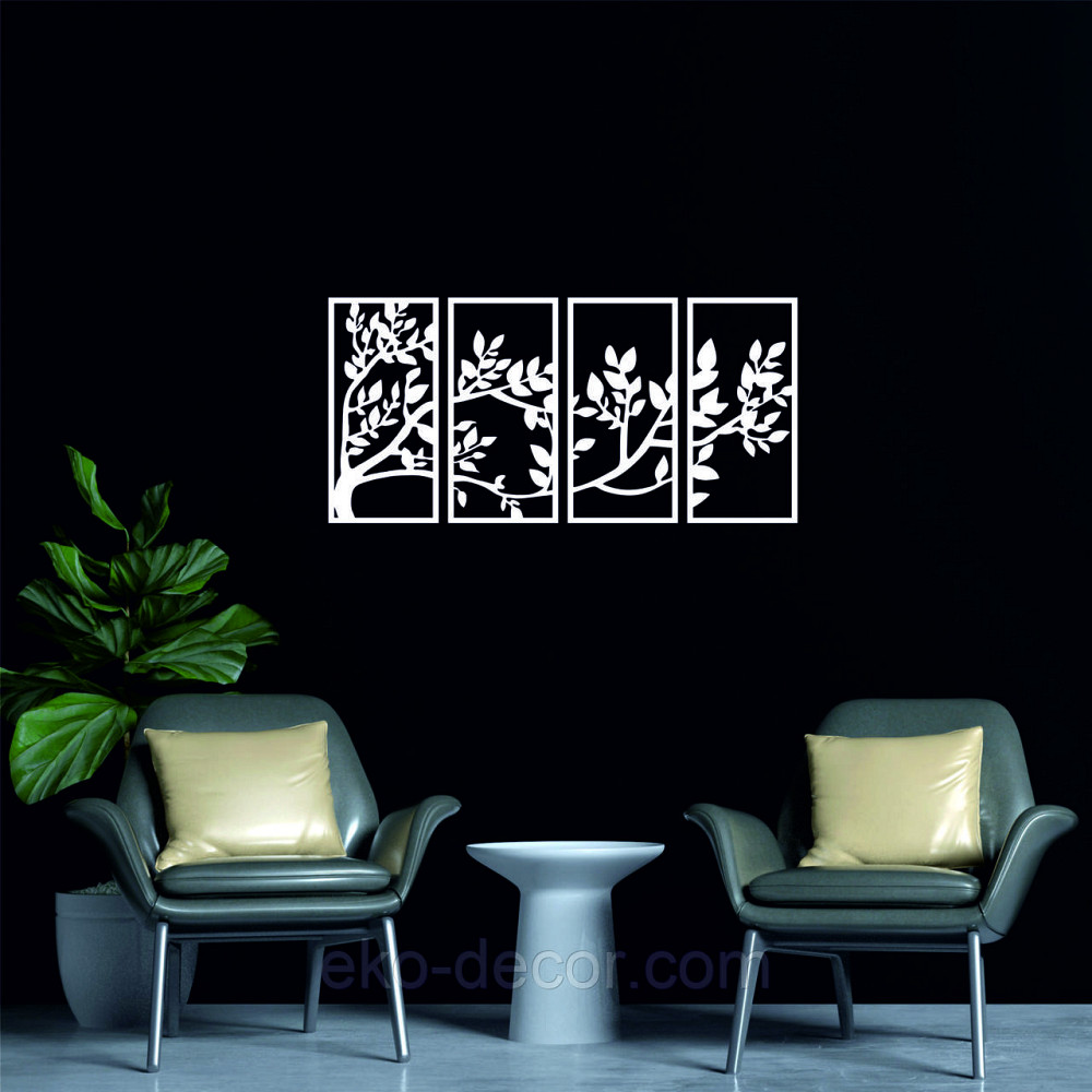 Декоративне настінне Панно «Весна», Декор на стіну 70*145 см, Білий Київ - фото 5