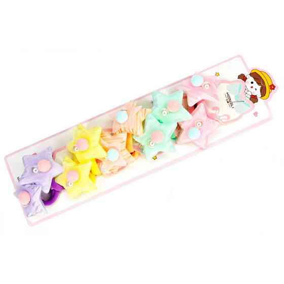 Резинка для волосся дитяча "М'які зірочки" 0108-414, 10 штк Вінниця