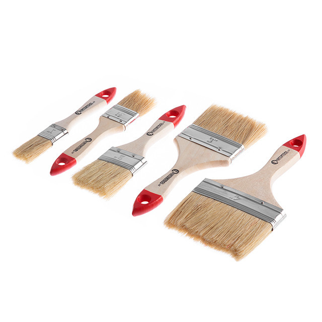 Набір пензлів флейцевих, 5 шт. (25, 38, 50, 76, 102 мм) INTERTOOL KT-1005 Киев - изображение 9