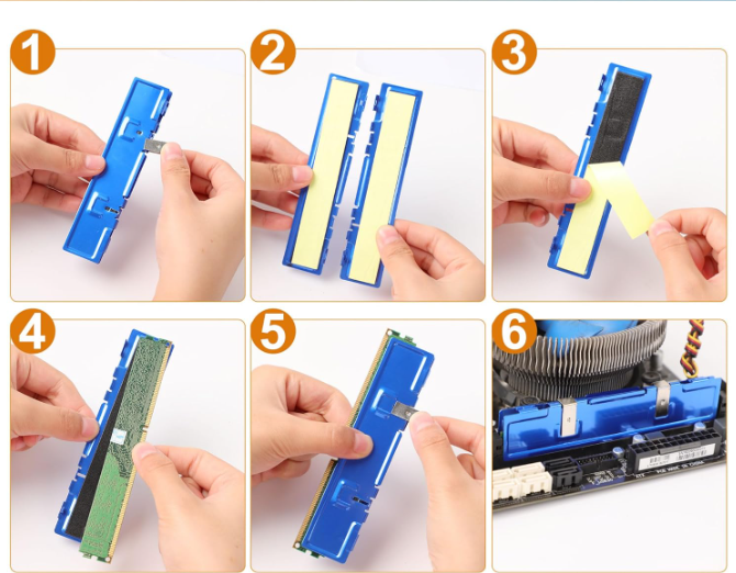 Алюмінієвий радіатор для охолодження пам'яті RAM Київ - фото 7