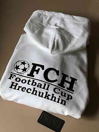 Чоловіча толстовка худі з капюшоном і кишенею Футбольний клуб FCH Football Cup Чернівці