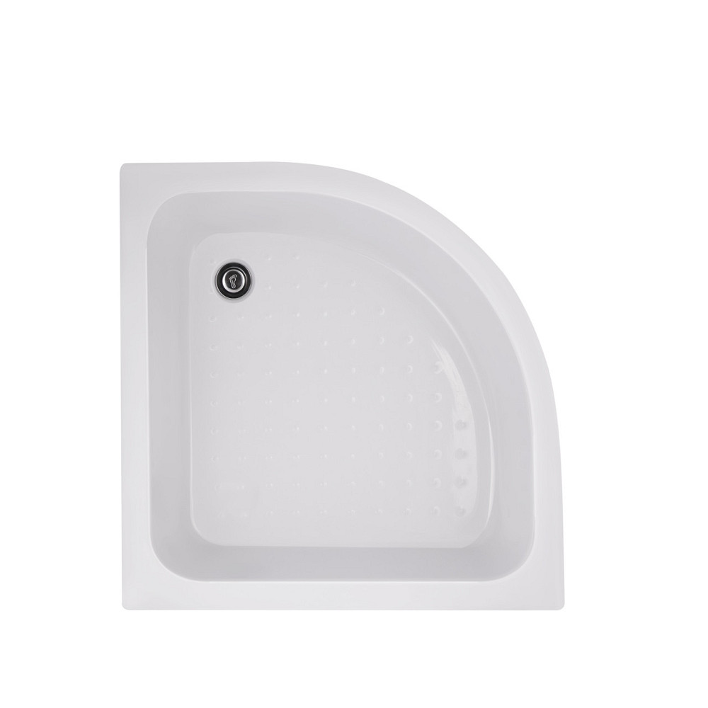 Lidz Latwa SC80x80.SAT.MID.FR Душова кабіна напівкругла, скло Frost 4 мм + Lidz Душовий піддон KAPIELKA ST80x80x26, з панеллю Київ - фото 8