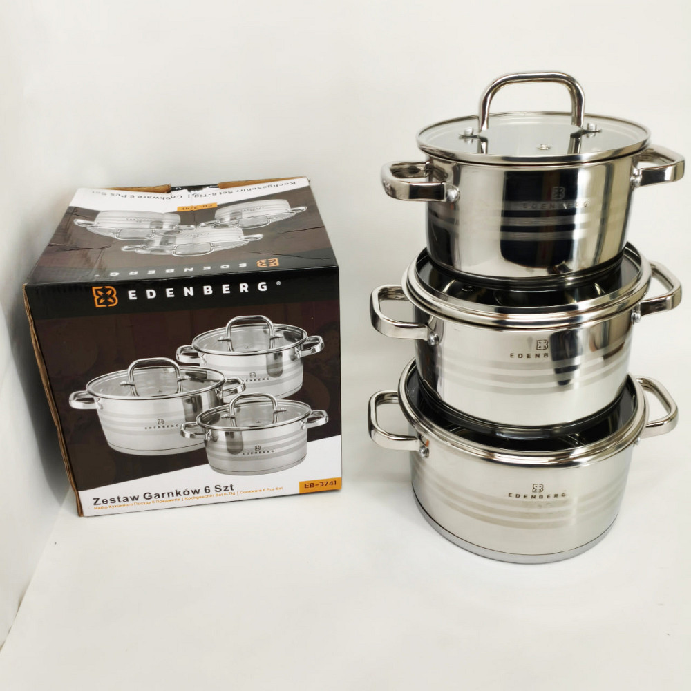 Набор кастрюль с антипригарным покрытием, Набор высоких кастрюль хорошего качевства BH-79 Львов - изображение 3