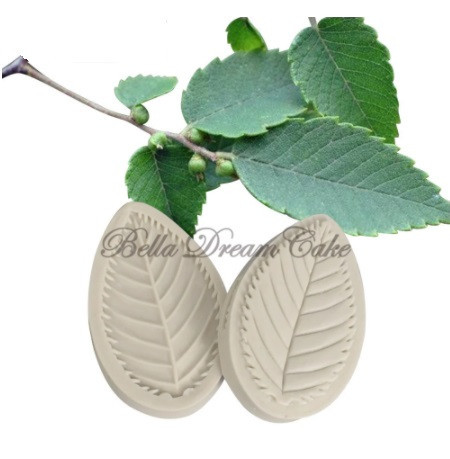 Силиконовый молд Листья 45 на 72 мм белый Киев - изображение 3