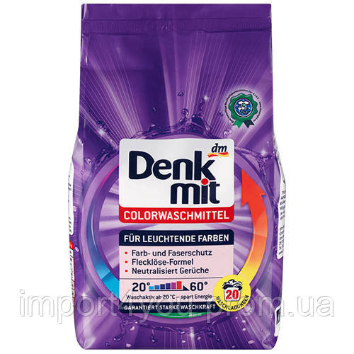 Порошок для кольорового білизни Denkmit Colorwaschmittel 1.35 кг  - фото 1