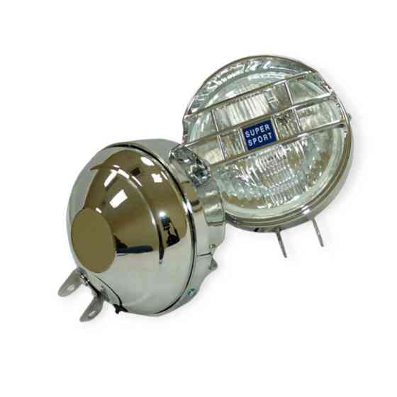 Фара круглая d-130мм H3 12В 55W решетка хром. корпус белая противотуманная Мукачево