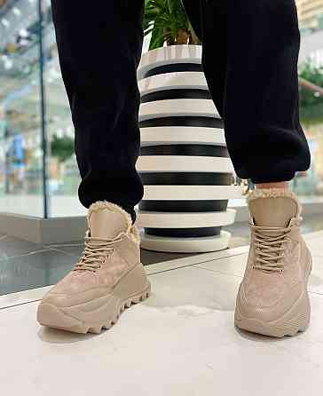 ЭФА Кроссовки женские EFA VIKA бежевые зимние кожа+замша натуральная размеры 36р.38р.39р. (4918 Коломия