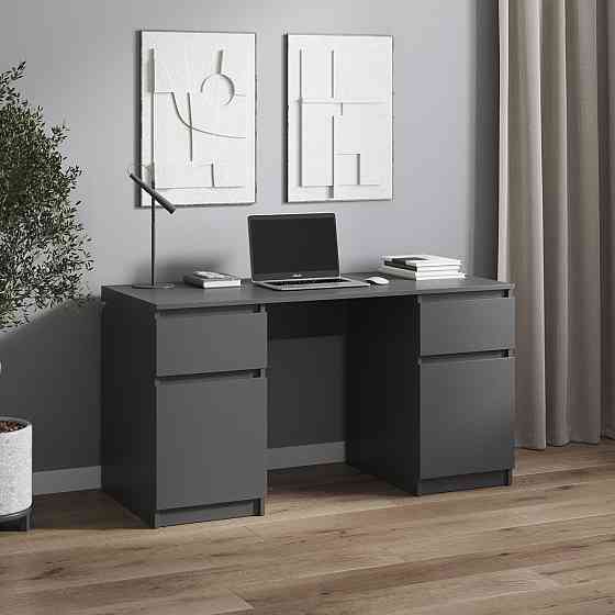 Компьютерный стол VAYS, письменный стол с двумя тумбами, c ящиками без ручек R-34 Львов