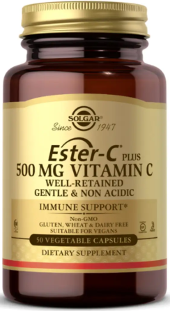 Витамин C сложноэфирный Solgar Ester-C Plus 500 mg Vitamin C 100 vcaps Киев