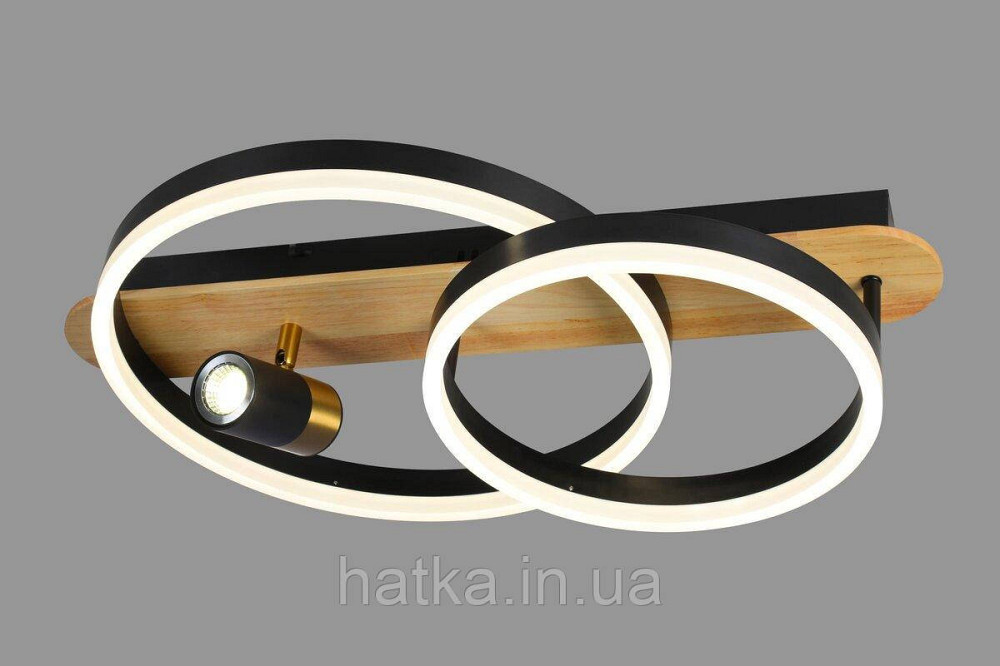 Люстра потолочная светодиодная VALESO 77084/2+1, черный Киев - изображение 1