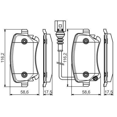 Гальмівні колодки Bosch 0 986 495 094 Вінниця - фото 4