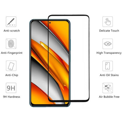 Стекло защитное Drobak Poco M3 Pro Black Frame A+ (494910) Винница - изображение 2