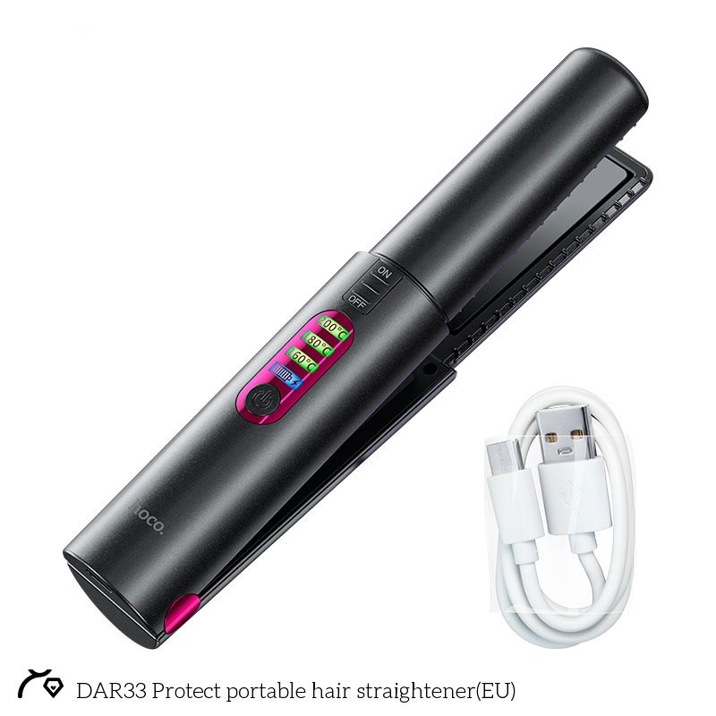 Плойка портативна для укладки волосся HOCO DAR33, чорна Винница - изображение 3