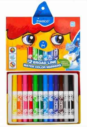 Фломастери "Marco" 1632-12CB 12кол "Super Washable Jumbo", шт Київ