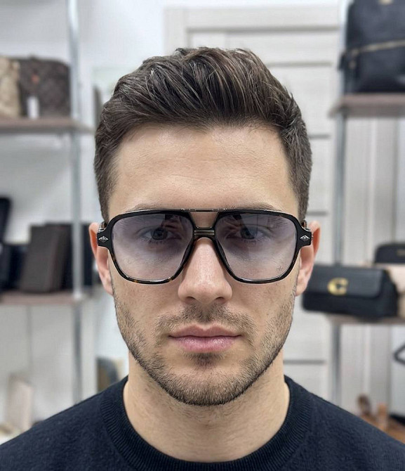 Солнцезащитные брендовые мужские очки Chrome Hearts (38260-1) Киев - изображение 5