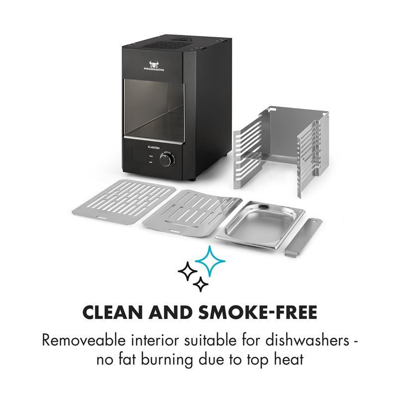 Steak Reaker 2.0 Гриль для помещений 850 °C Инфракрасная мощность 1600 Вт Сделано в Германии Черный (Германия, Ровно - изображение 8