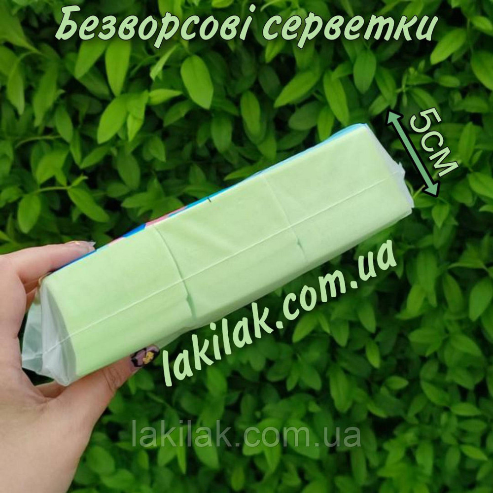 Салатові безворсові серветки 1000шт (товщина пачки 5см) Херсон - изображение 1