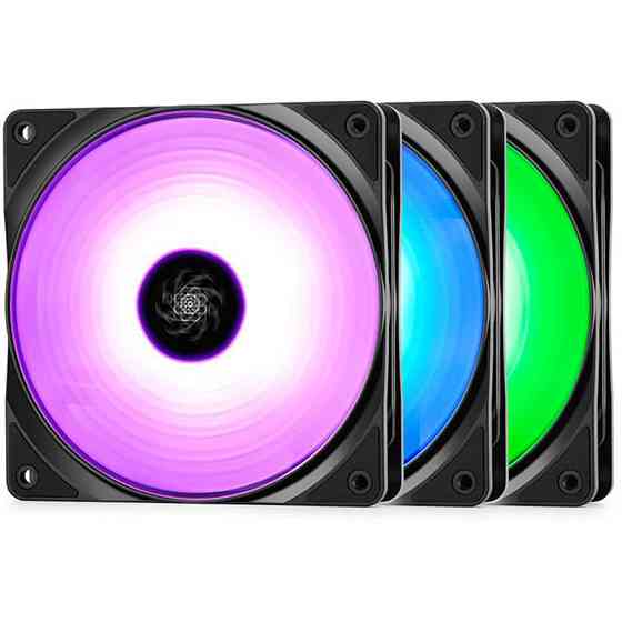 Вентилятор DeepCool RF 120-3 IN 1 ( чорний з білим ) Харків
