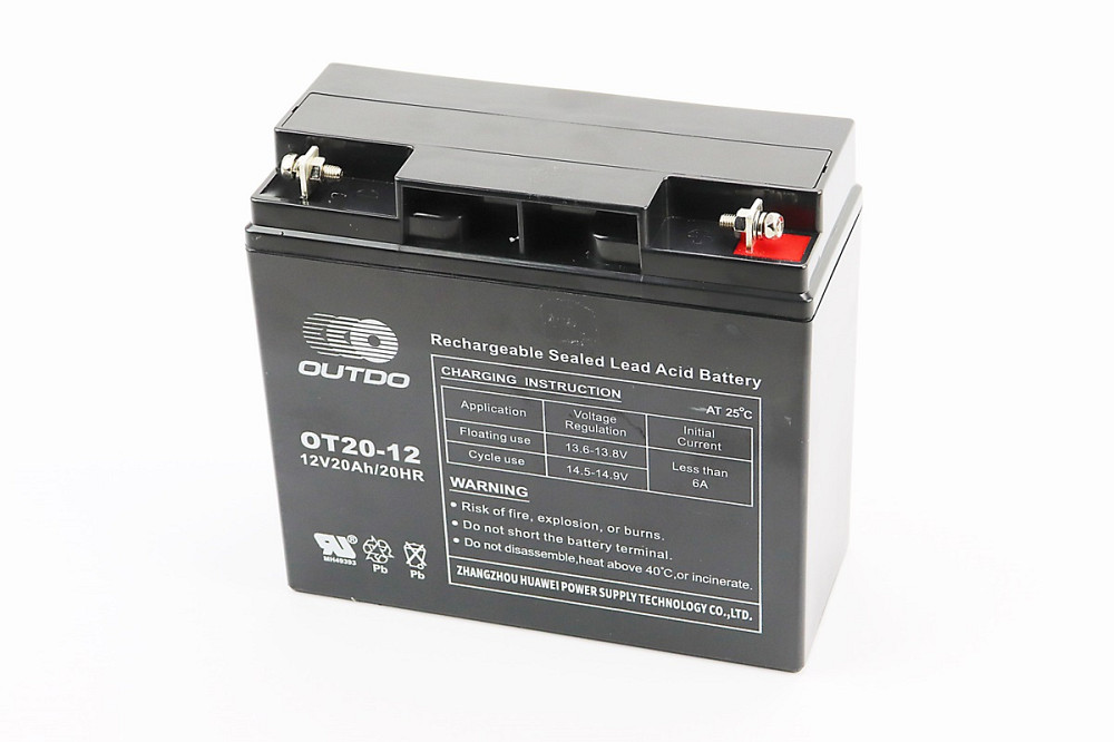 Акумулятор 12V20Ah OT20-12 кислотний (L181*W77*H167mm) для ДБЖ, іграшок та ін. Бершадь - фото 1