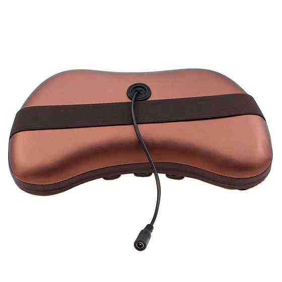 Масажна подушка (31х10х19 см) Massage Pillow 8028 / Роликовий масажер для дому та машини Київ
