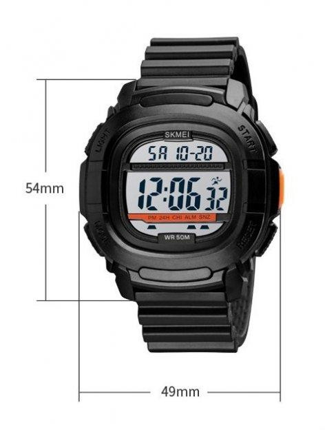 Чоловічий спортивний годинник Skmei 1657 Білий циферблат Вінниця - фото 6