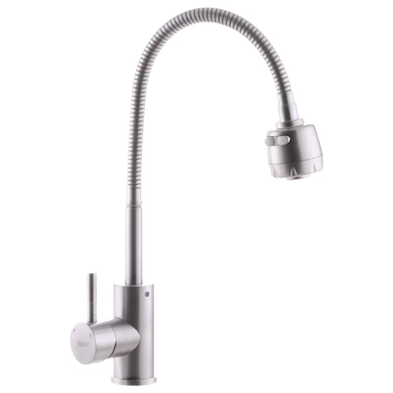 Змішувач для кухні з нерж. сталі SUS304 Zerix SUS-011 Reflector (ZX3125) Київ