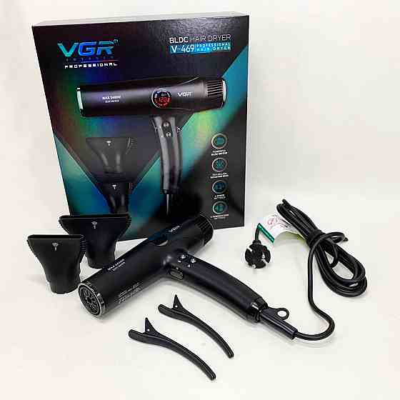 Фен з регулятором потужності і температури VGR, Фен з регульованою швидкістю і температурою JR-67 Івано-Франківськ