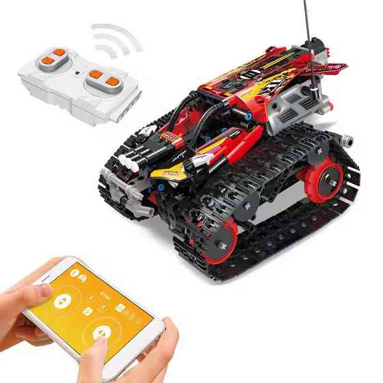 Конструктор гоночна машина на гусеничному ходу на дистанційному керуванні на 400 деталей, червоний Кам'янець-Подільський