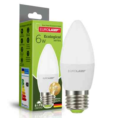 Лампочка Eurolamp LED CL 6W E27 4000K 220V (LED-CL-06274(P)) Винница