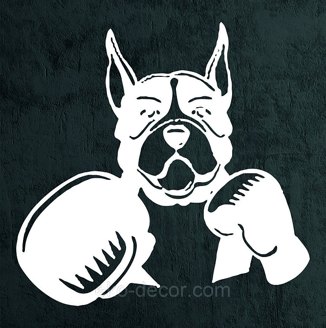 Декоративное настенное Панно «Боксер», Декор на стену 70*67 см, Белый Киев - изображение 7