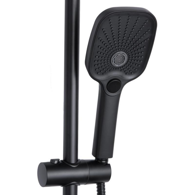 Душова система з латуні Qtap Gemini на три споживачі (з виливом) QTGEM111BLM45686 Black Matt Харків - фото 4