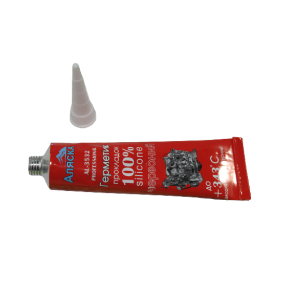 Герметик 32 гр. прокладок красный АЛЯСКА силиконовый Киев - изображение 2