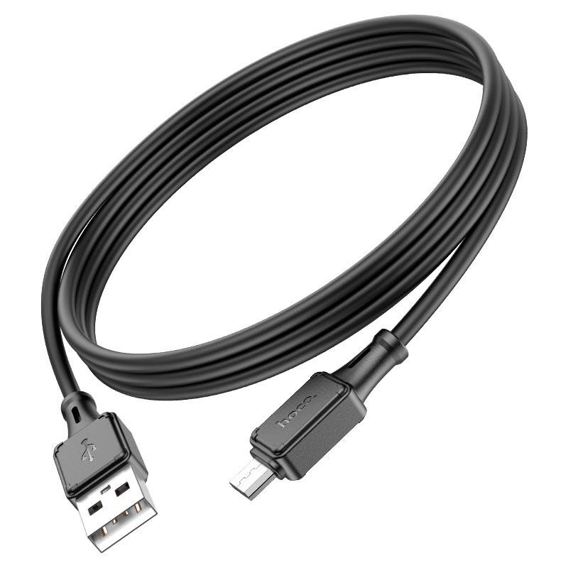 Кабель HOCO X101 Assistant silicone charging data cable Micro Black Киев - изображение 4