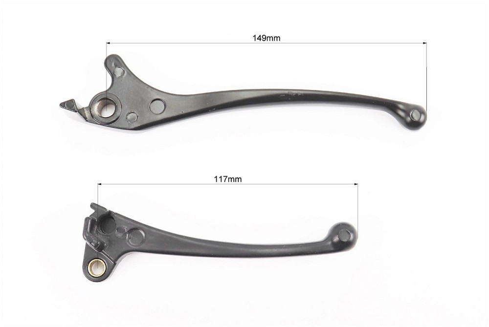 Важелі керма лівий, правий к-кт 2шт (під диск. / барабан. гальмо) Honda DIO, чорні Киев - изображение 3