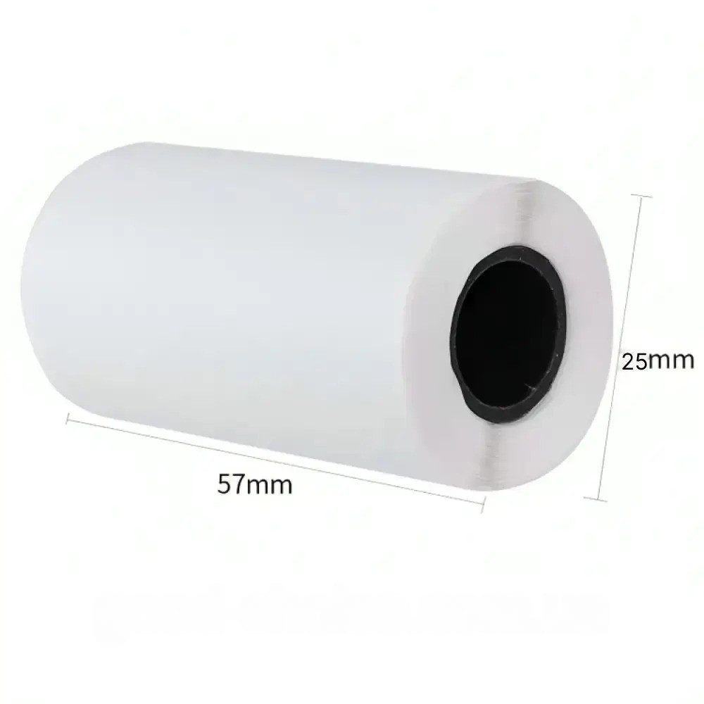Папір для міні принтера 57х25мм, (довжина 5,85м) 1 шт / Термопапір для принтера / Папір для термопринтера Київ - фото 10