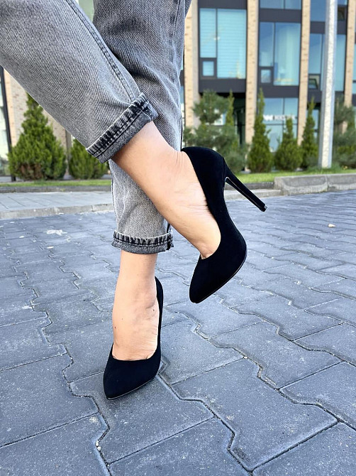 Туфлі жіночі LENA MELIANI чорні еко-замша каблук 11.5см 38р. (3560) Коломыя - изображение 10