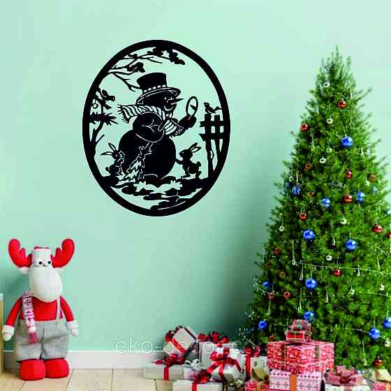 Декоративне настінне Панно «Сніговик», Декор на стену Київ