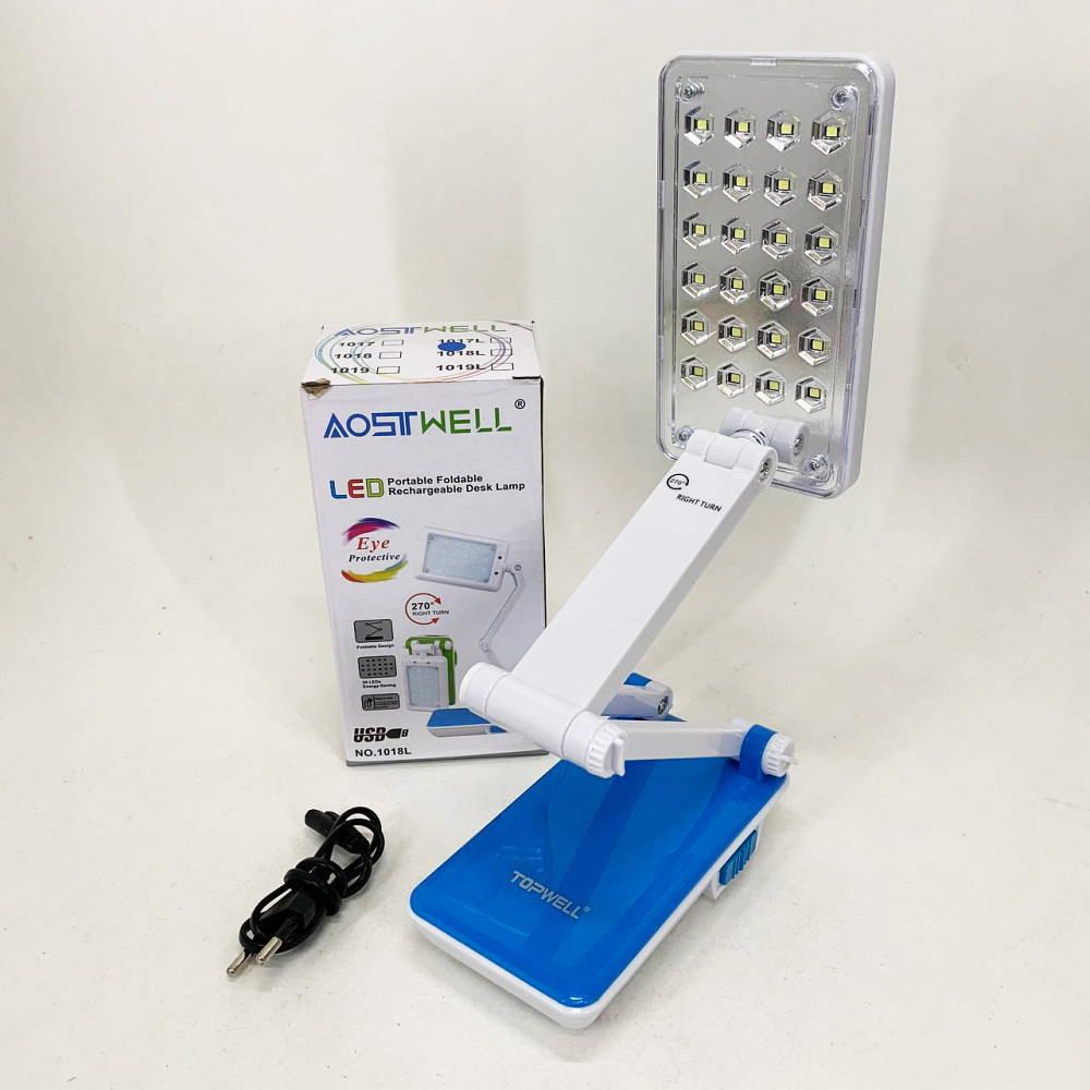 Настільна лампа Topwell 1019 Синя акумуляторна світлодіодна регуляція рівня нахилу. Колір: синій ZD-12 Львів - фото 5