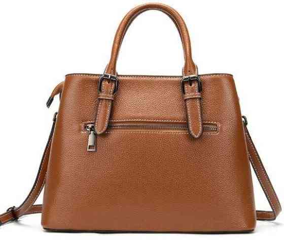 Класична жіноча сумка в шкірі флотар Vintage 14875 Руда Київ