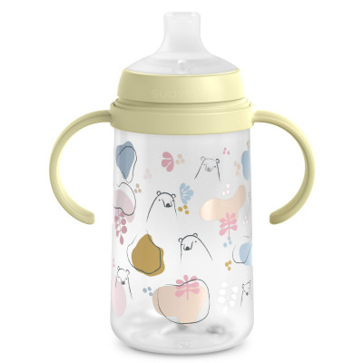 Поильник-непроливайка Suavinex Bear family чашка с силиконовым носиком, 270 мл,+6 мес зеленая (308679) Винница - изображение 1