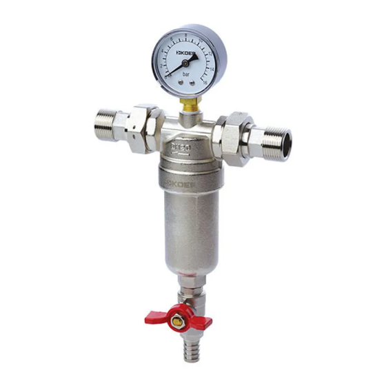 Фільтр самоочисний з манометром 1'' Koer KR.1250 (KR5781) Київ